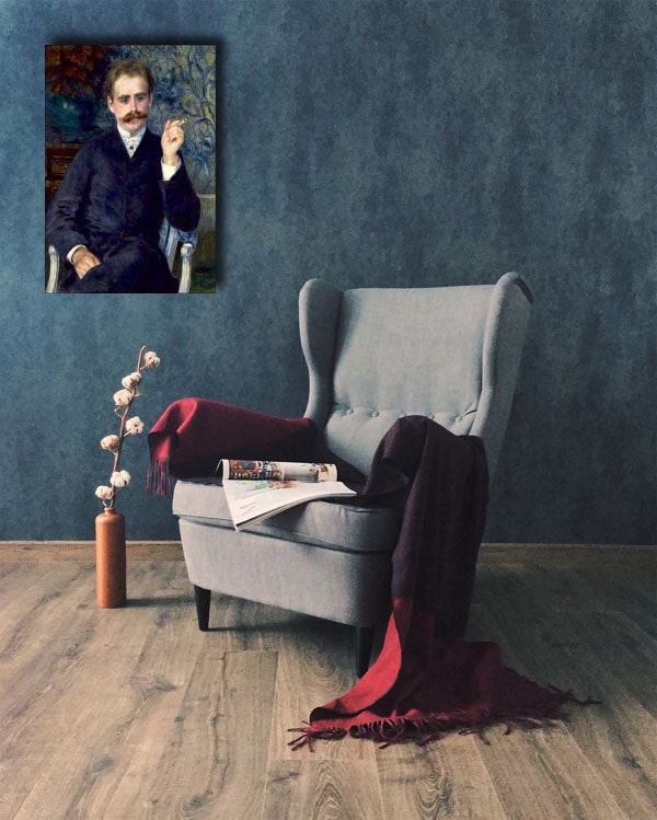 Albert Cahen d_Anvers, Auguste Renoir - obraz na płótnie 20x30 cm