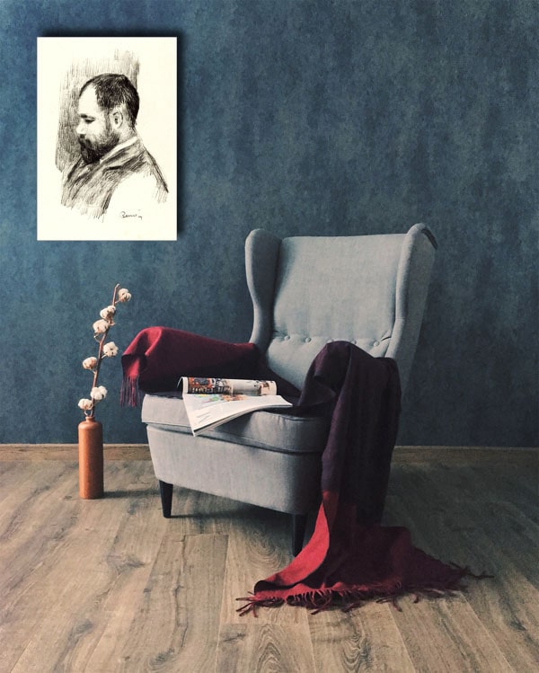 Ambroise Vollard, Auguste Renoir - obraz na płótnie 60x80 cm