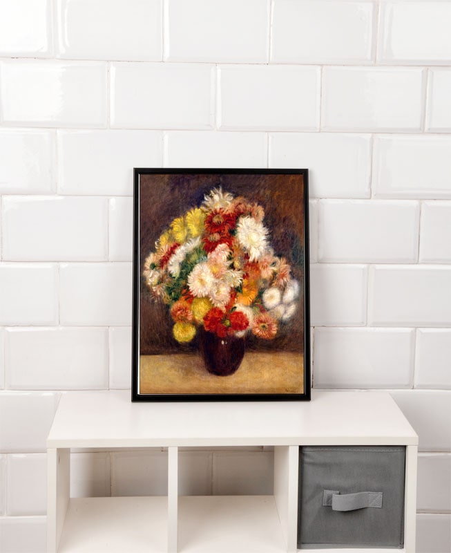Bouquet of Chrysanthemums, Auguste Renoir - plakat 59,4x84,1 cm