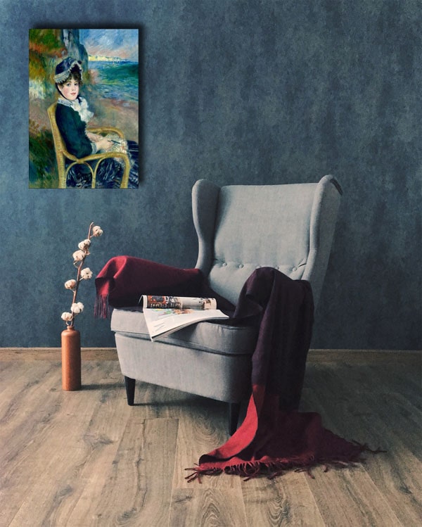 By the Seashore, Auguste Renoir - obraz na płótnie 40x50 cm