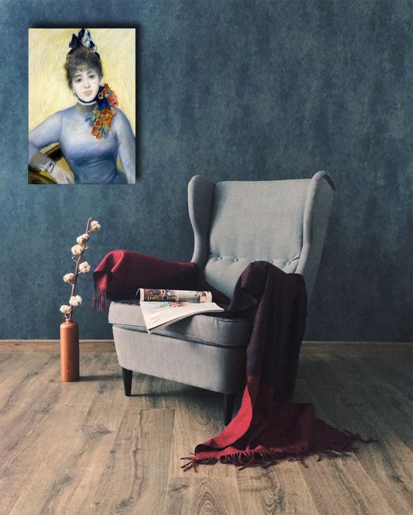 Caroline Rémy (Séverine), Auguste Renoir - obraz na płótnie 90x120 cm