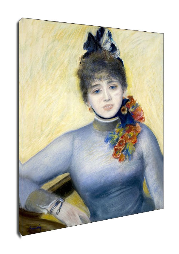 Caroline Rémy (Séverine), Auguste Renoir - obraz na płótnie 90x120 cm