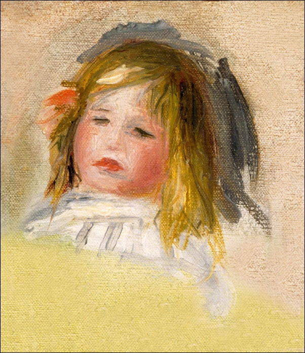 Child with Blond Hair, Auguste Renoir - plakat 21x29,7 cm