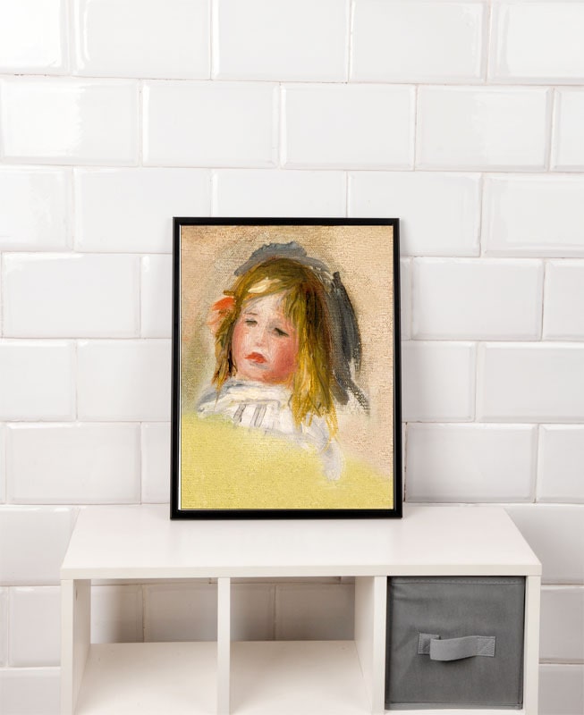 Child with Blond Hair, Auguste Renoir - plakat 21x29,7 cm