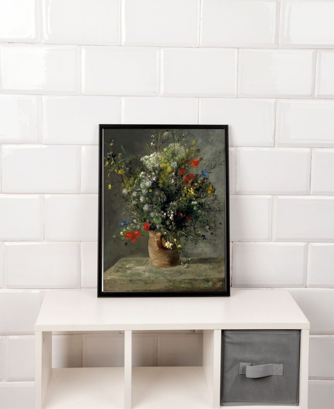 Flowers in a Vase, Auguste Renoir - plakat 59,4x84,1 cm