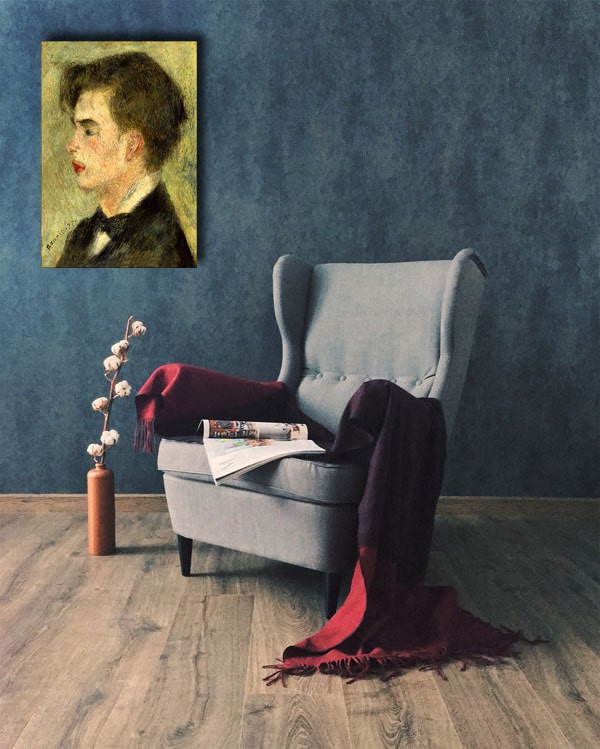 Georges Rivière, Auguste Renoir - obraz na płótnie 20x30 cm
