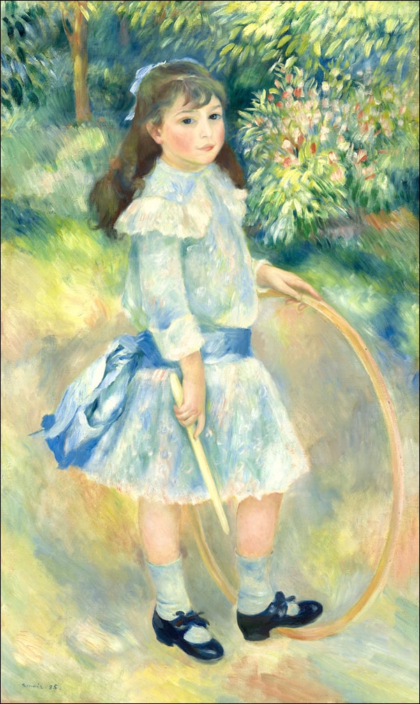 Girl with a Hoop, Auguste Renoir - plakat 42x59,4 cm
