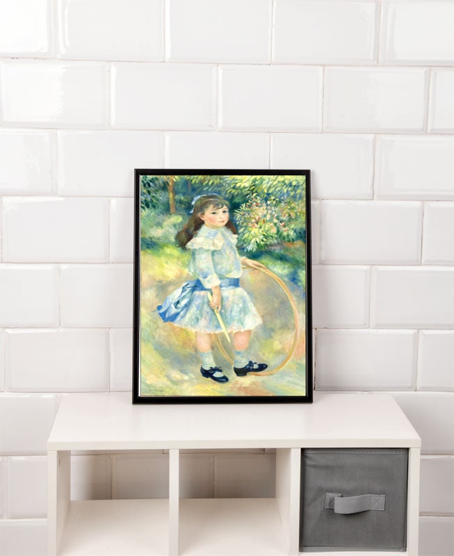 Girl with a Hoop, Auguste Renoir - plakat 42x59,4 cm