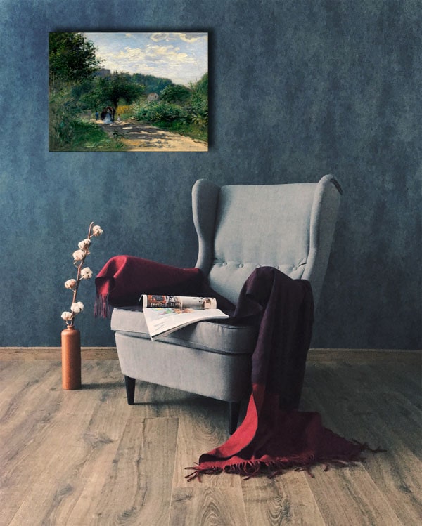 A Road in Louveciennes, Auguste Renoir - obraz na płótnie 60x40 cm