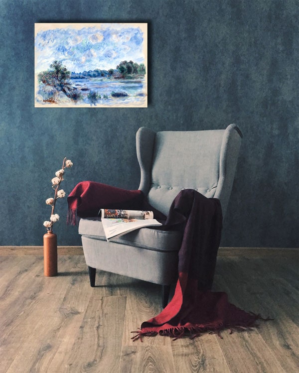 Landscape at Pont Aven, Auguste Renoir - obraz na płótnie 60x40 cm