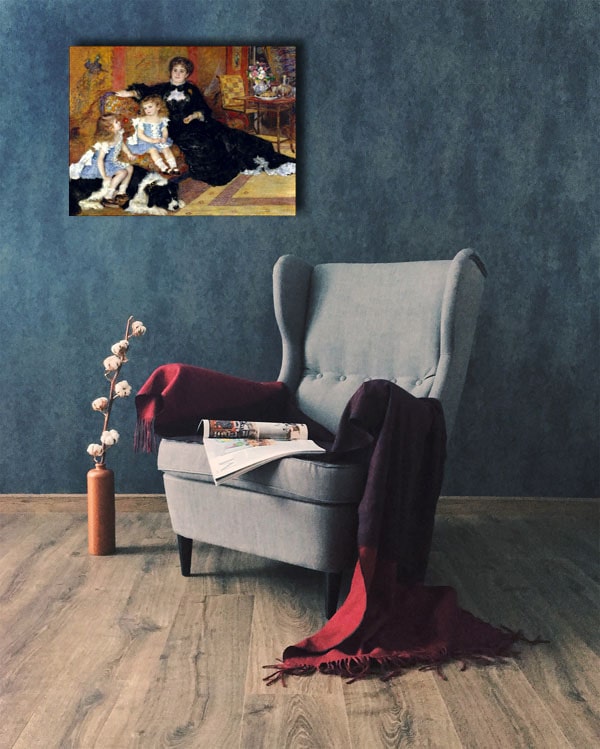 Madame Georges Charpentier (Marguérite Louise Lemonnier, 1848–1904) and Her Children, Georgette Berthe (1872–1945) and Paul Émile Charles (1875–1895), Auguste Renoir - obraz na płótnie 100x70 cm