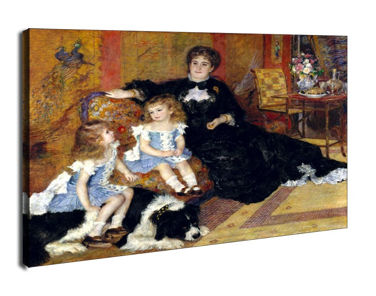 Madame Georges Charpentier (Marguérite Louise Lemonnier, 1848–1904) and Her Children, Georgette Berthe (1872–1945) and Paul Émile Charles (1875–1895), Auguste Renoir - obraz na płótnie 100x70 cm