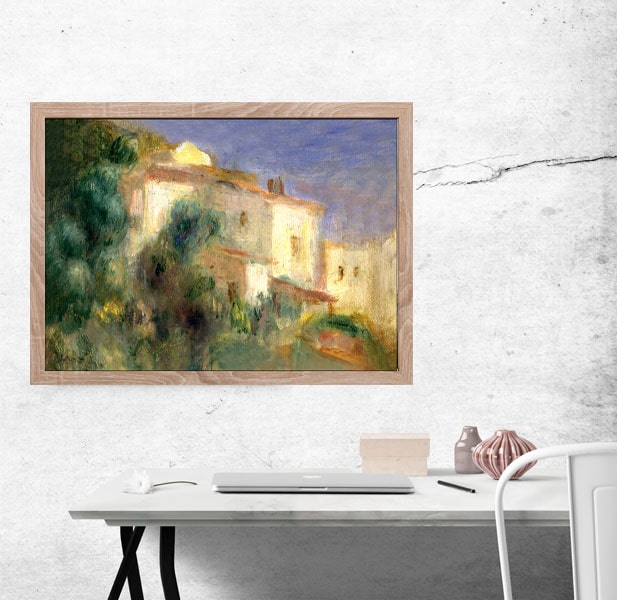 Maison de la Poste, Cagnes, Auguste Renoir - plakat 80x60 cm