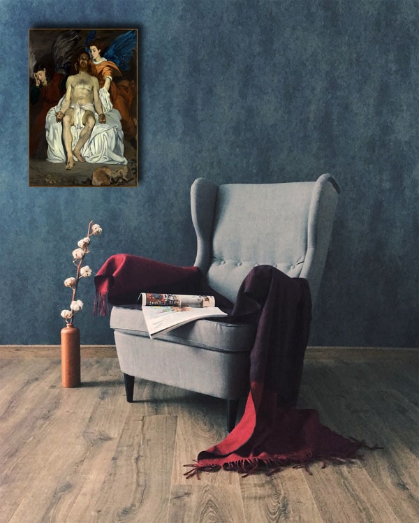 The Dead Christ with Angels, Edouard Manet - obraz na płótnie - Galeria ...