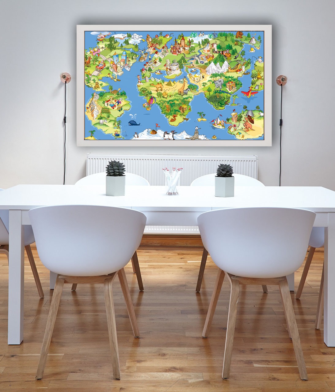 Mapa Świata dla Dziecka - plakat 91,5x61 cm