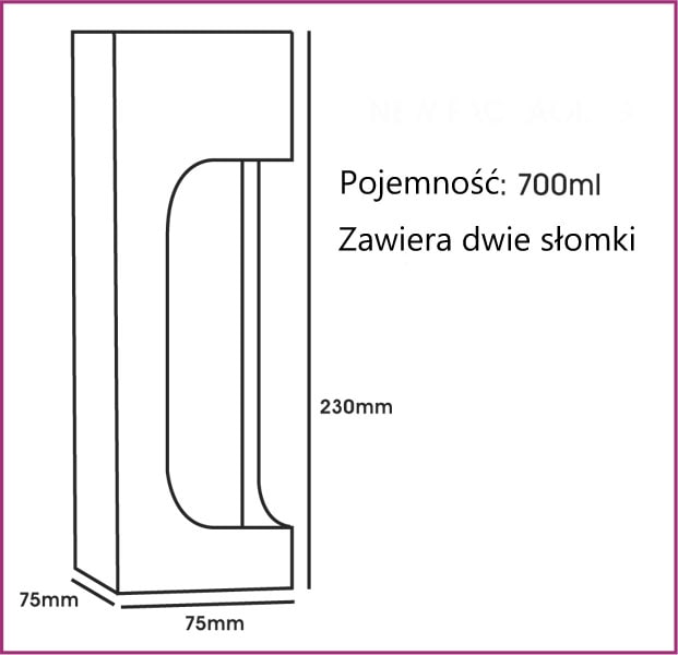 Assassins Creed Stencil - aluminiowa butelka, kubek 700 ml