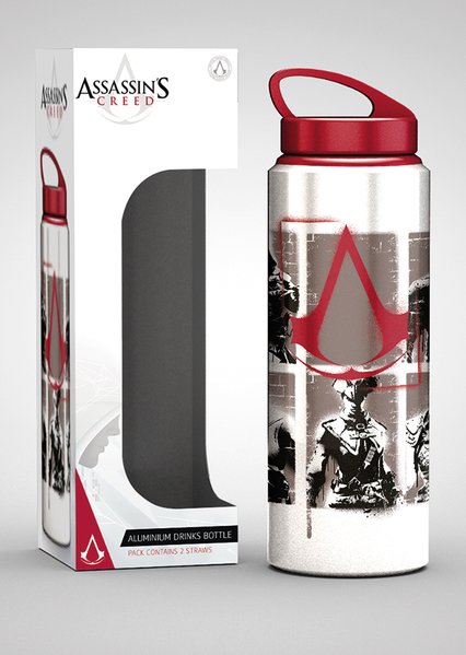 Assassins Creed Stencil - aluminiowa butelka, kubek 700 ml