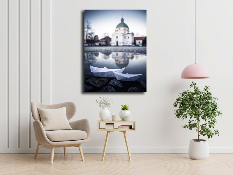 Warszawa Nowe Miasto - obraz na płótnie 90x120 cm