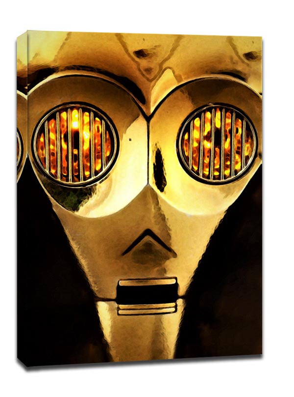 Face It! Star Wars Gwiezdne Wojny - C-3PO - obraz na płótnie 90x120 cm
