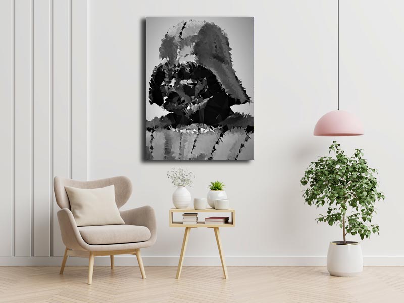 POLYamory - Darth Vader, Gwiezdne Wojny Star Wars - obraz na płótnie 30x40 cm