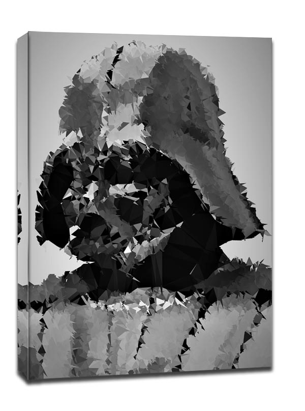 POLYamory - Darth Vader, Gwiezdne Wojny Star Wars - obraz na płótnie 30x40 cm