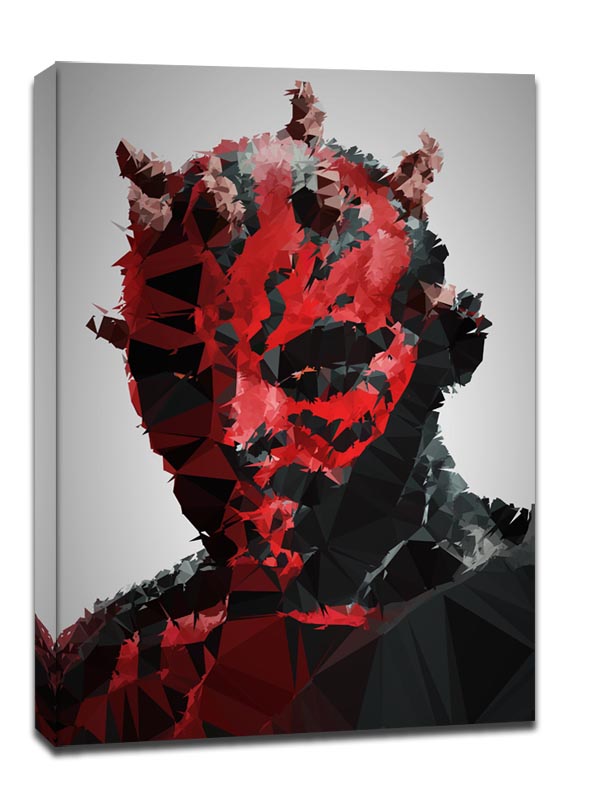 POLYamory - Darth Maul, Gwiezdne Wojny Star Wars - obraz na płótnie 90x120 cm