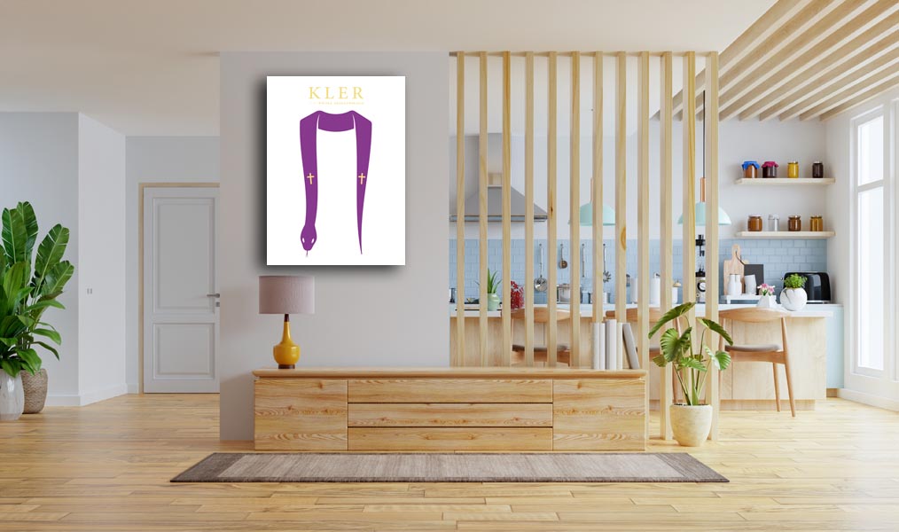 Kler - obraz na płótnie 20x30 cm