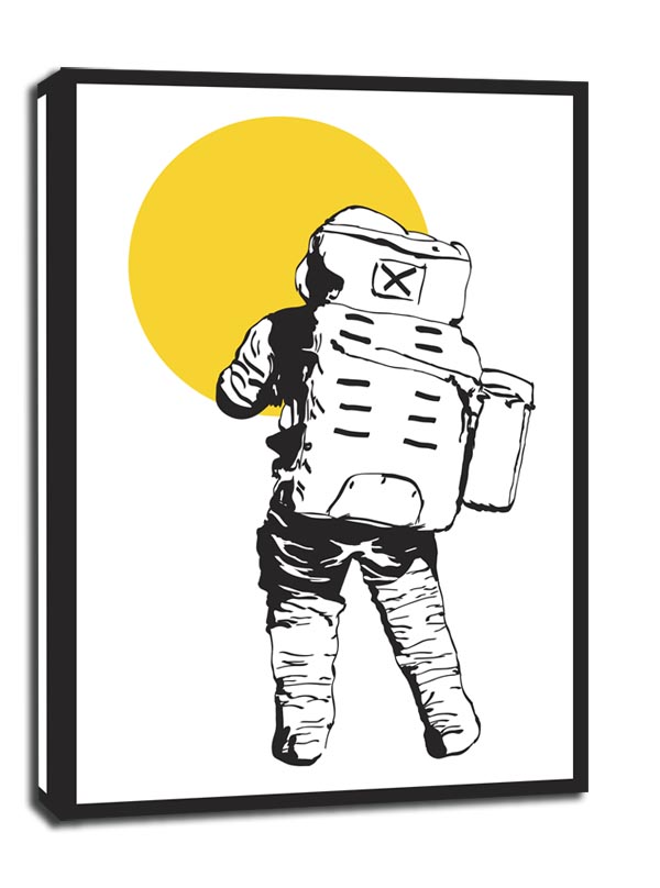 Kosmos (żółty) - obraz na płótnie 70x100 cm