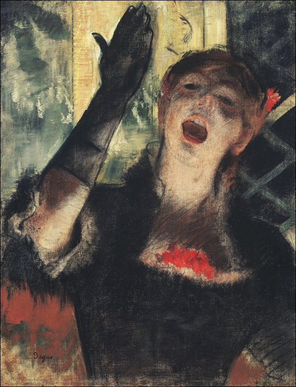 Café Singer, Edgar Degas - plakat 70x100 cm