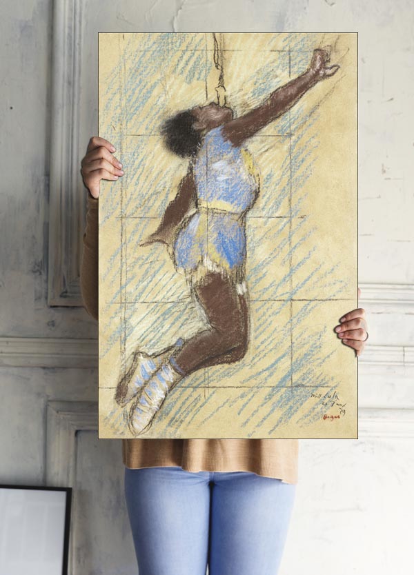 Miss Lala at the Fernando Circus, Edgar Degas - plakat 21x29,7 cm