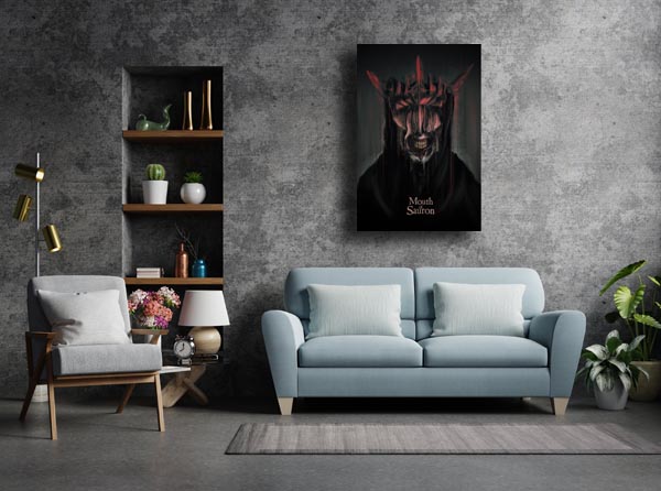 Władca Pierścieni Usta Saurona - obraz na płótnie 70x100 cm