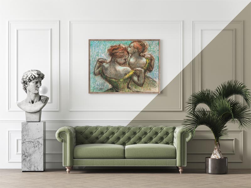 Two Dancers, Edgar Degas - plakat 30x40 cm