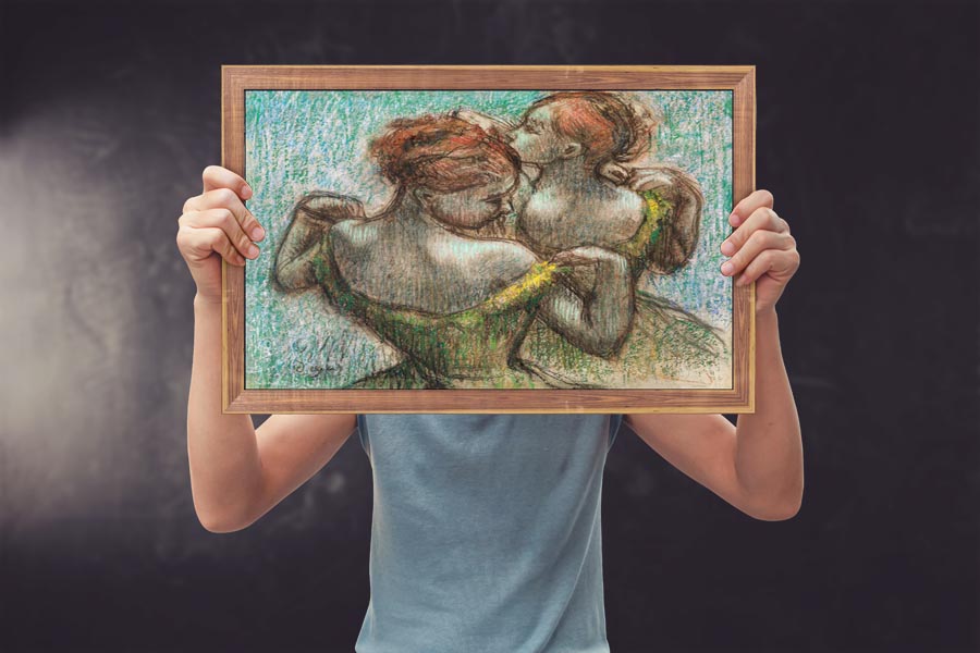 Two Dancers, Edgar Degas - plakat 30x40 cm