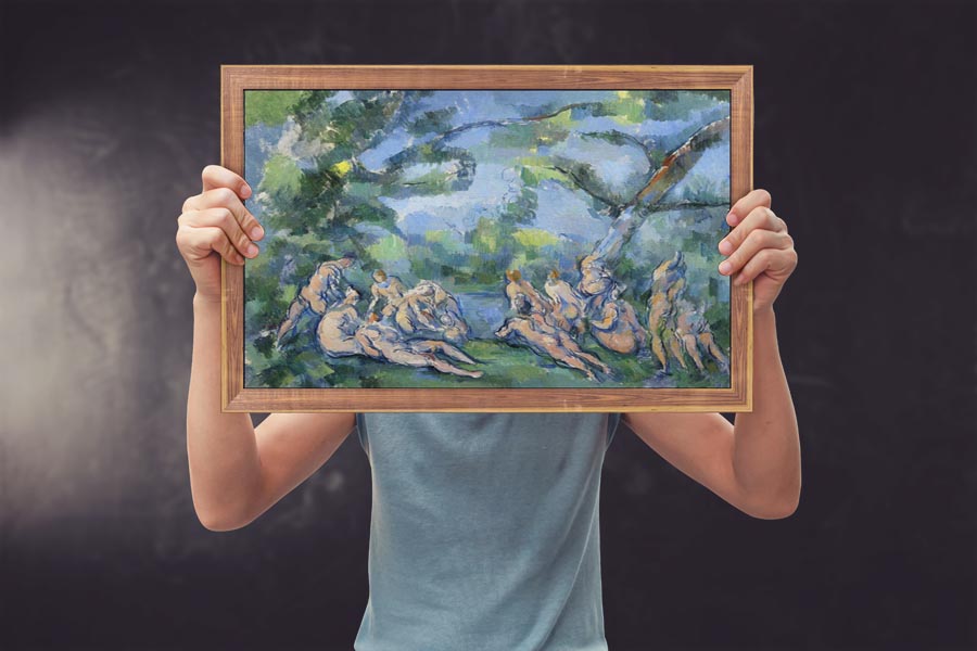 The Bathers, Paul Cézanne - plakat 30x20 cm