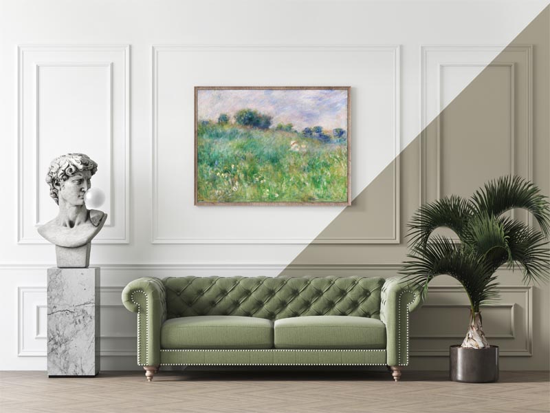 Meadow, Pierre-Auguste Renoir - plakat 80x60 cm