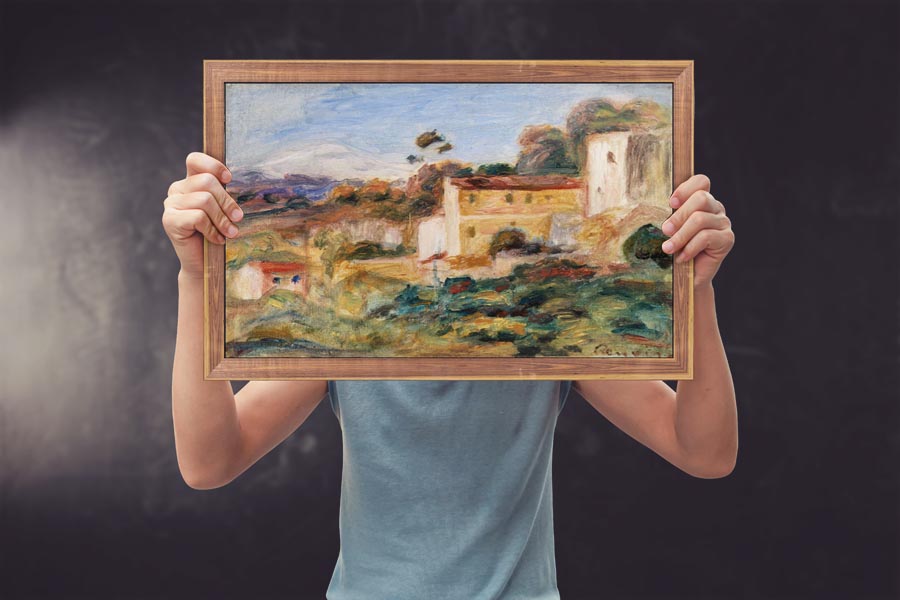 Landscape , Pierre-Auguste Renoir - plakat 40x30 cm