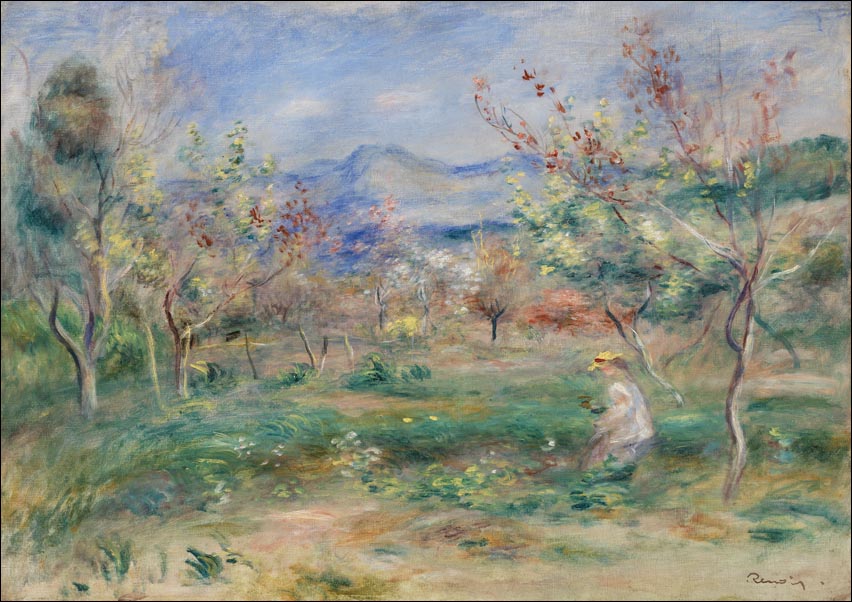 Landscape, Pierre-Auguste Renoir - plakat 100x70 cm