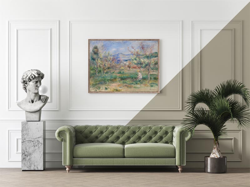 Landscape, Pierre-Auguste Renoir - plakat 100x70 cm