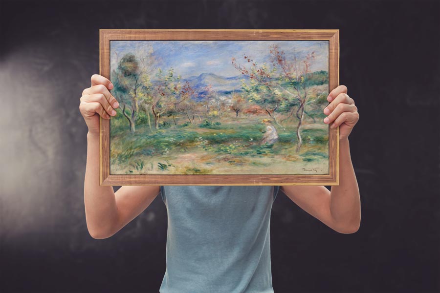 Landscape, Pierre-Auguste Renoir - plakat 100x70 cm