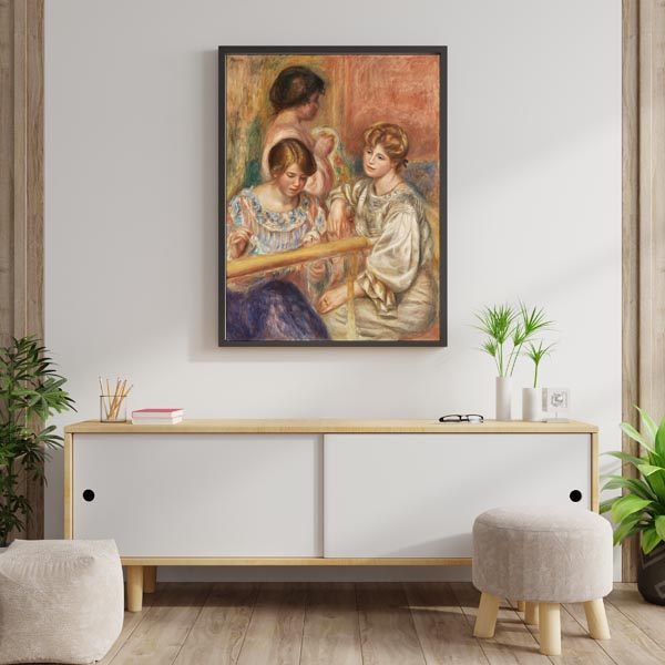Embroiderers, Pierre-Auguste Renoir - plakat 42x59,4 cm