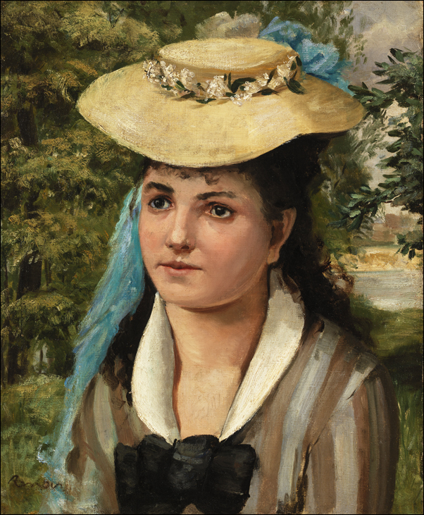 Lise in a Straw, Pierre-Auguste Renoir - plakat 70x100 cm