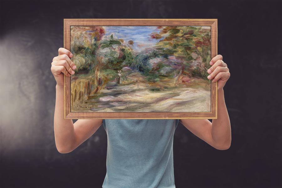 Landscape, Pierre-Auguste Renoir - plakat 91,5x61 cm