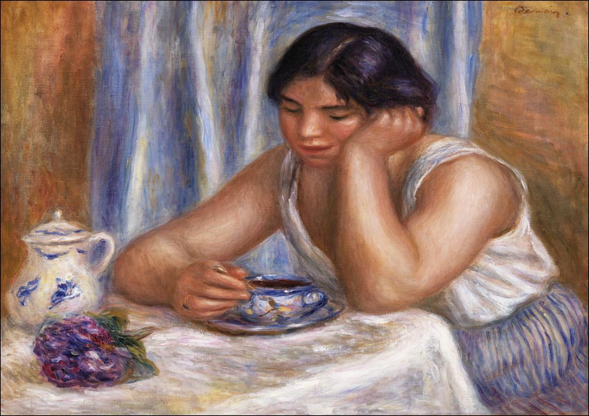 Cup of Chocolate, Pierre-Auguste Renoir - plakat 70x100 cm