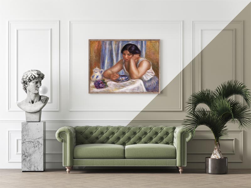 Cup of Chocolate, Pierre-Auguste Renoir - plakat 70x100 cm