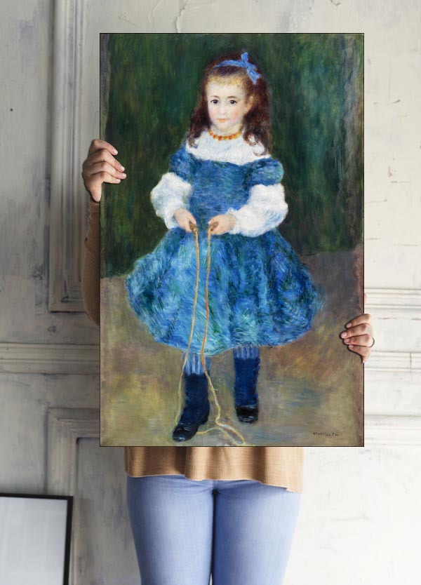 Girl with a Jump Rope, Pierre-Auguste Renoir - plakat 21x29,7 cm