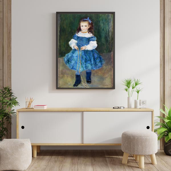 Girl with a Jump Rope, Pierre-Auguste Renoir - plakat 21x29,7 cm