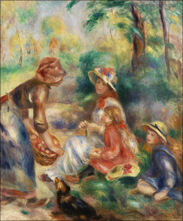 Apple Vendor, Pierre-Auguste Renoir - plakat 21x29,7 cm