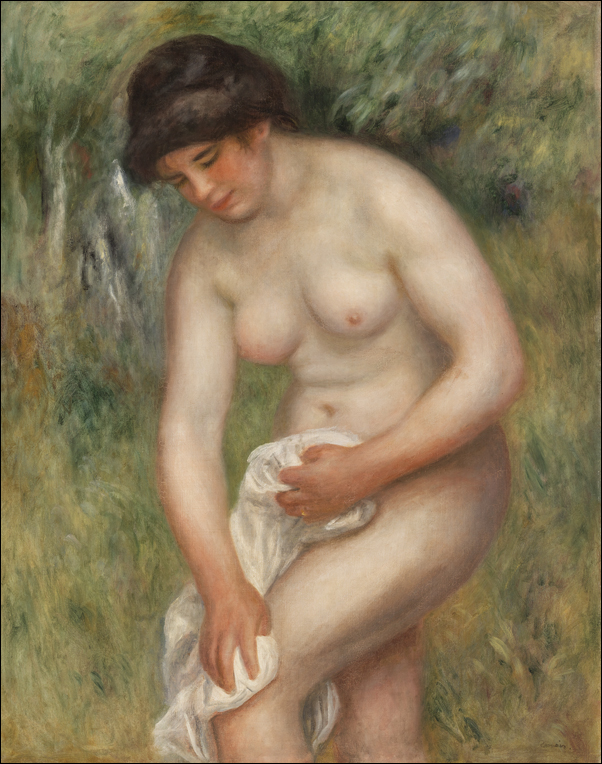 Bather Drying Herself, Pierre-Auguste Renoir - plakat 59,4x84,1 cm