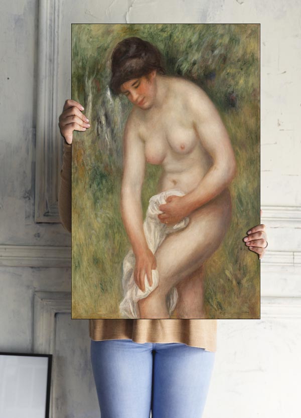 Bather Drying Herself, Pierre-Auguste Renoir - plakat 59,4x84,1 cm