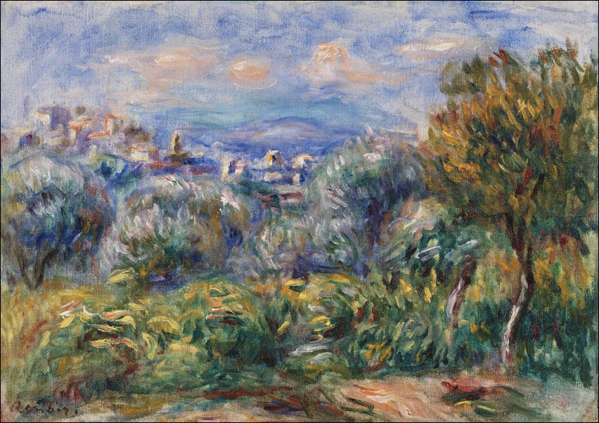 Landscape, Pierre-Auguste Renoir - plakat 29,7x21 cm